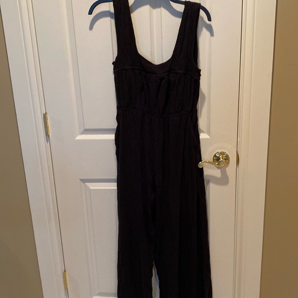 Free People Pants - Free People black onesie one piece jumpsuit Sz XS